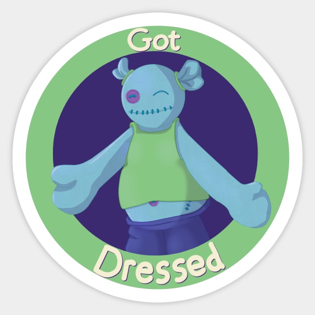 Got Dressed Sticker by Anathar